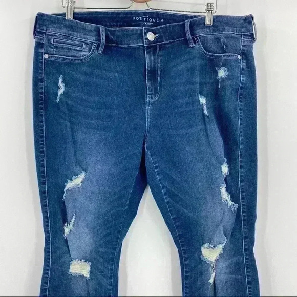 JCPenny BOUTIQUE Distressed Skinny‎ Jeans Size 18W - Picture 7 of 12